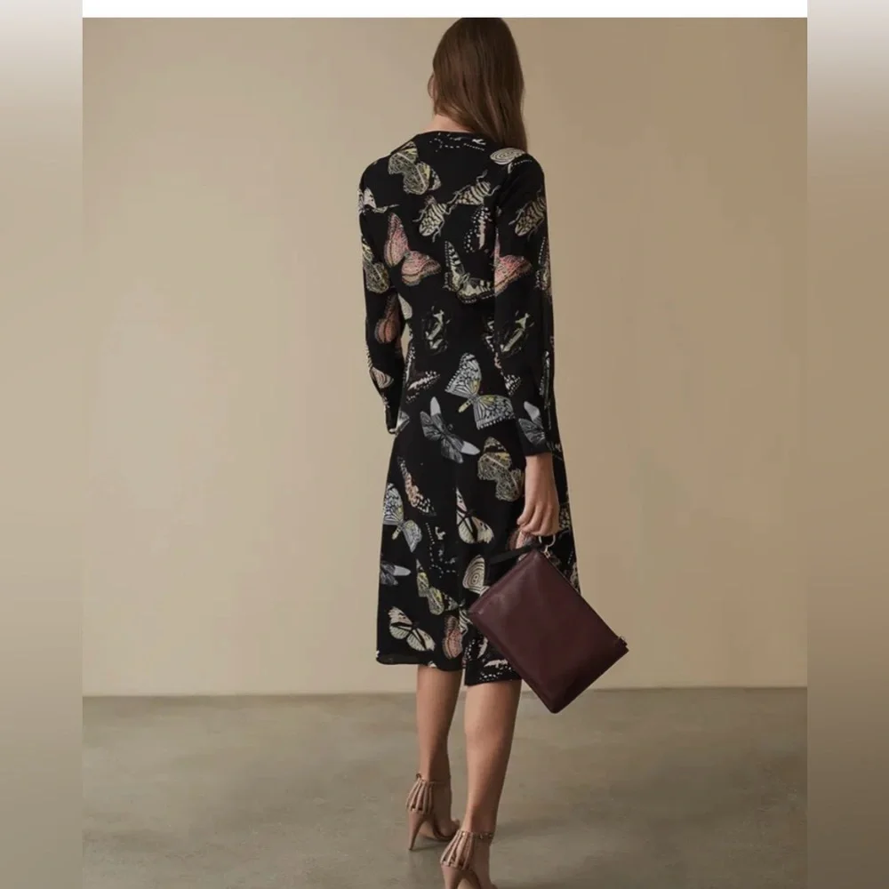Reiss Lita Twist Front Butterfly Dress - Picture 2 of 11